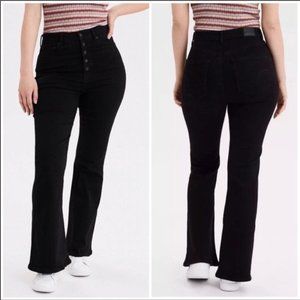 AE Curvy Highest Rise Flare Jeans Sz 22 Short